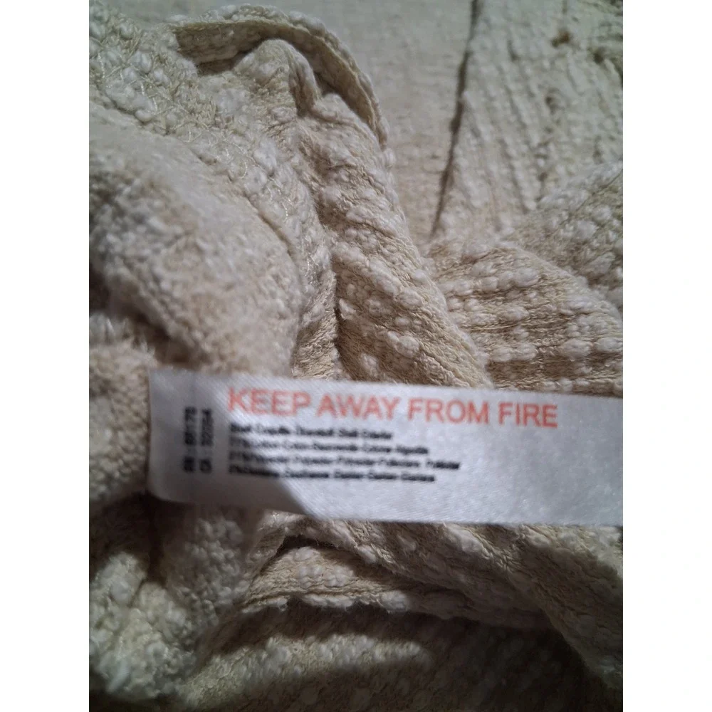 Free People Beach Ribbed Textured‎ Womens Medium Oversized Slouchy Crop Cardigan